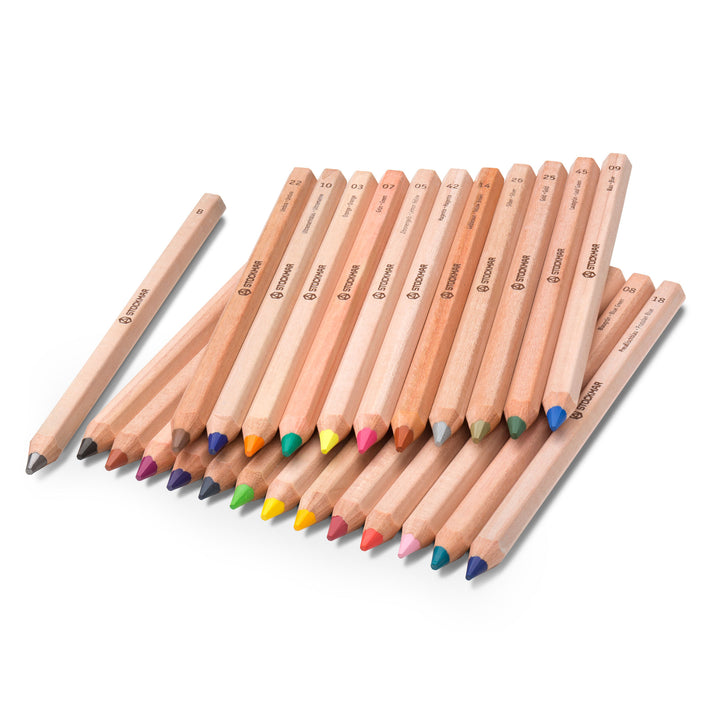 Stockmar 24+1 coloured hexagonal pencils in a tin (special order)