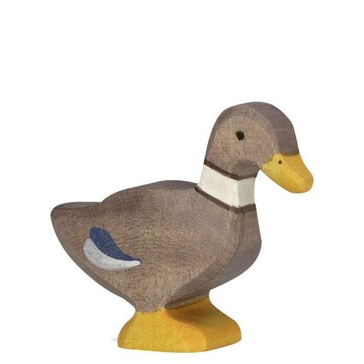 Holztiger duck standing