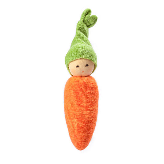 carrot baby rattle