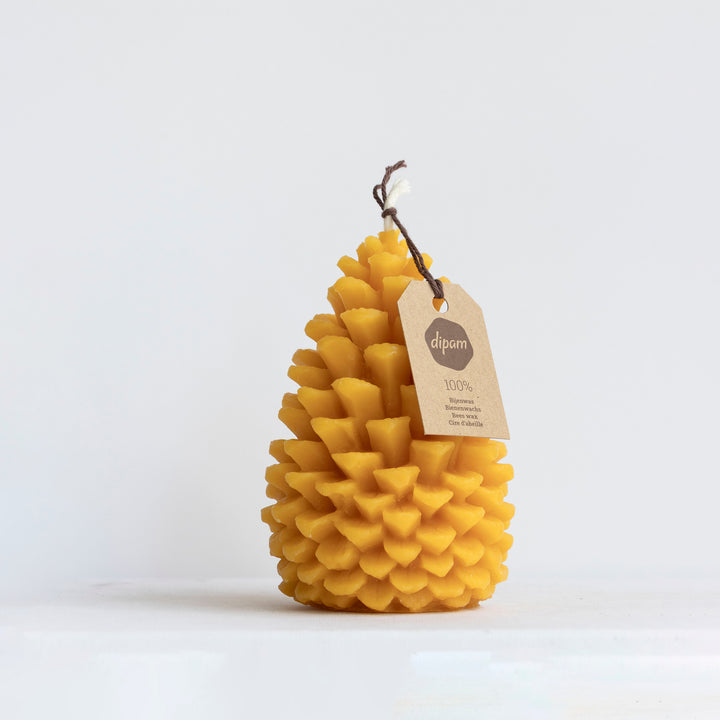 pinecone candle