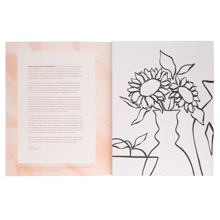 The Sweet Life Painting &amp; Coloring Book