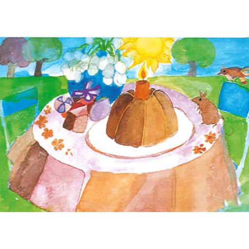 The Birthday Table postcard