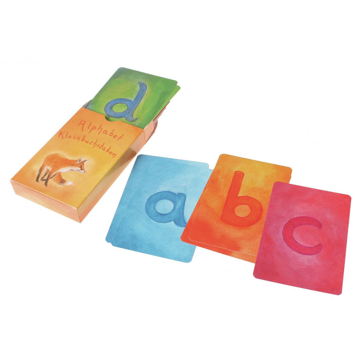 lower case alphabet watercolour cards