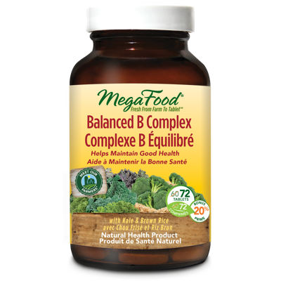 MegaFood Balanced B-Complex, 72 tabs