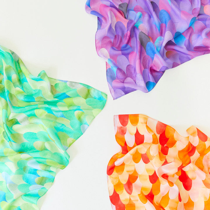 Sarah's Silks red dragon scales playsilk