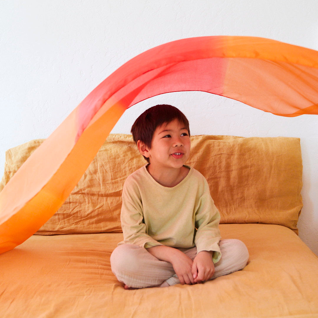 giant fire silkscape (70 x 35 inches)