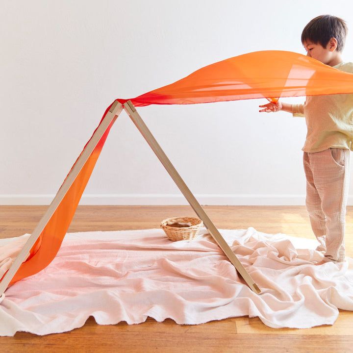 giant fire silkscape (70 x 35 inches)