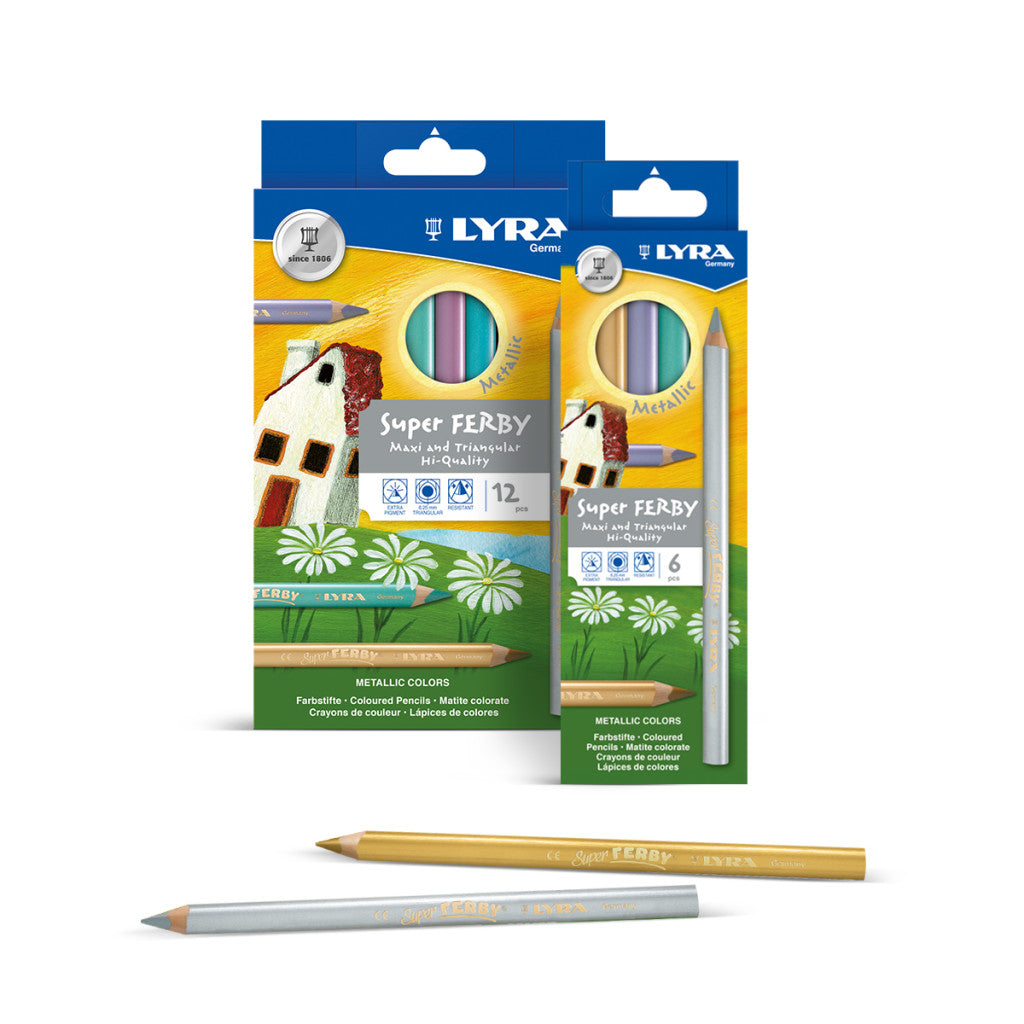 Lyra Super Ferby Metallic colouring pencils