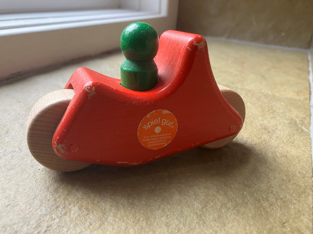 Konrad Keller red motorcycle (secondhand)