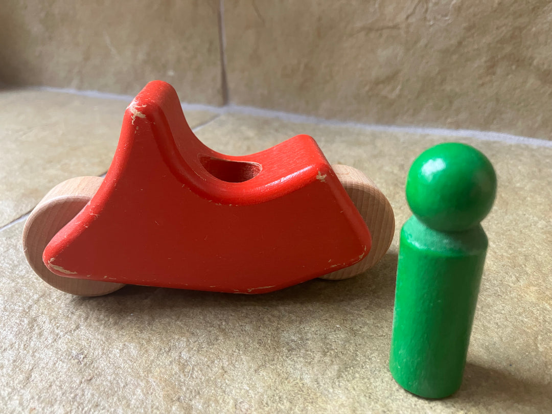 Konrad Keller red motorcycle (secondhand)