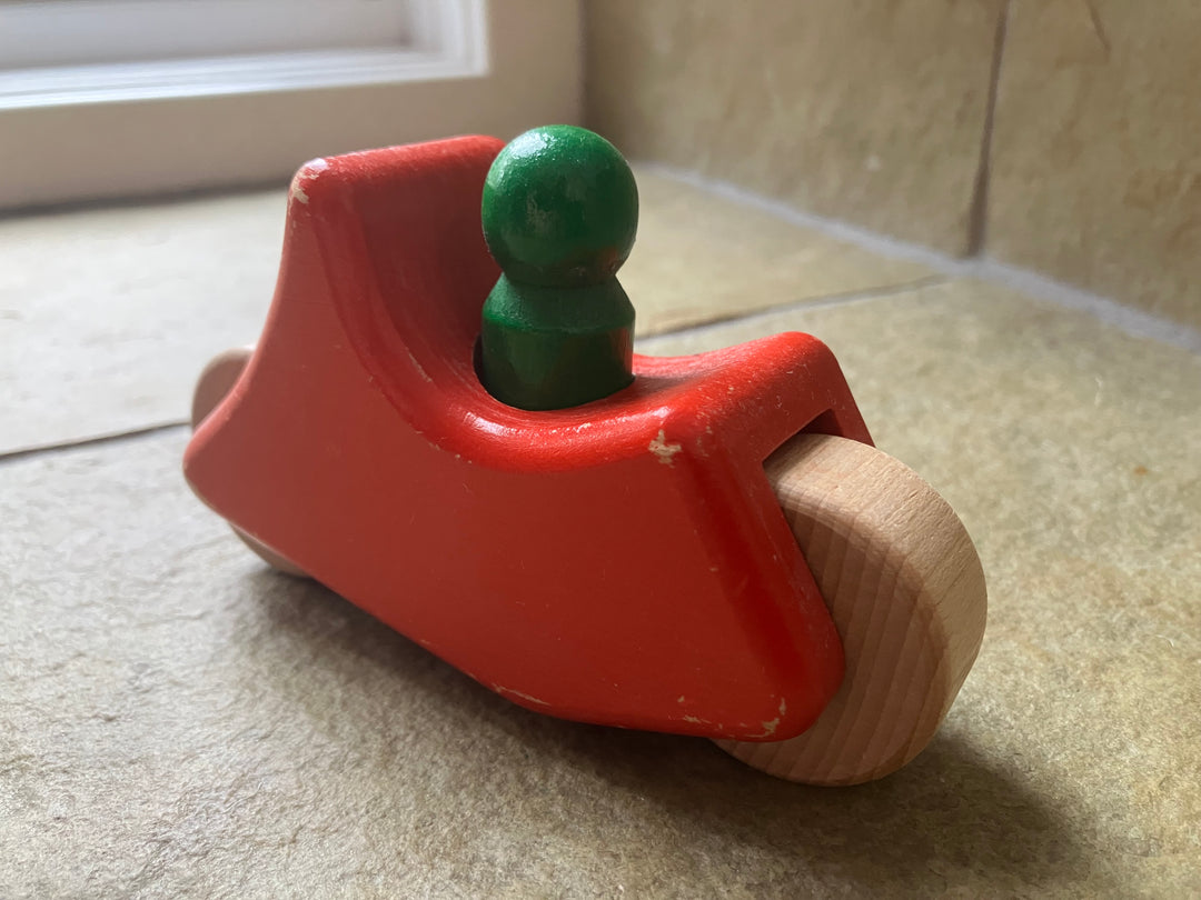 Konrad Keller red motorcycle (secondhand)