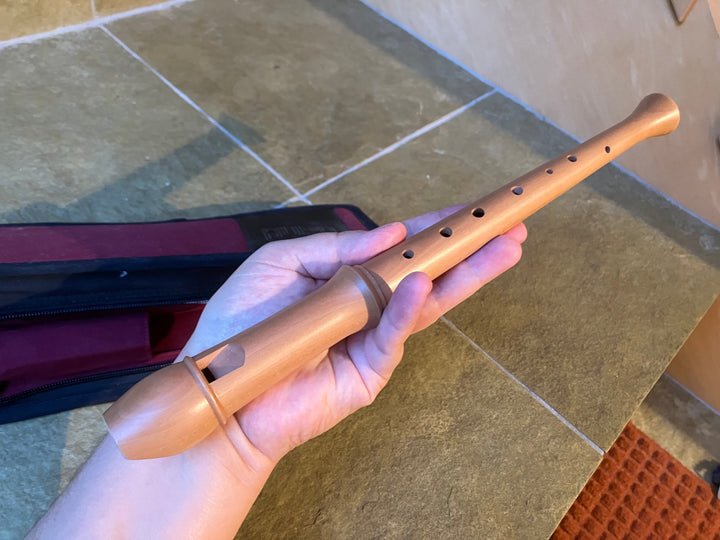 Aura wooden recorder (gently played)