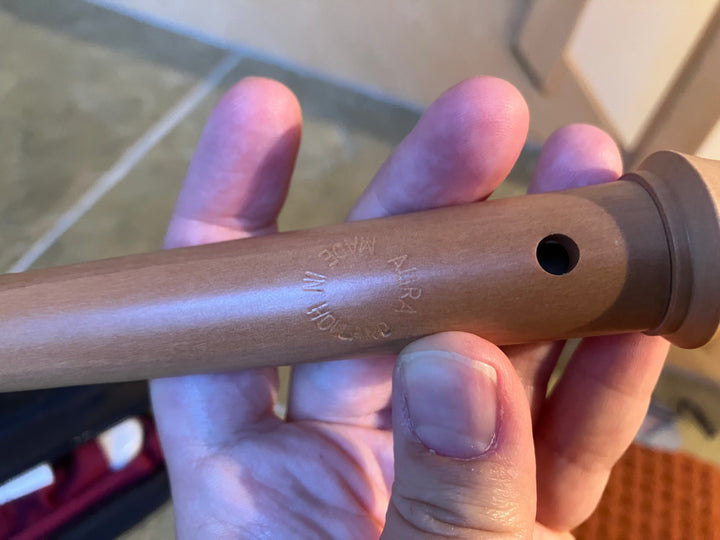 Aura wooden recorder (gently played)