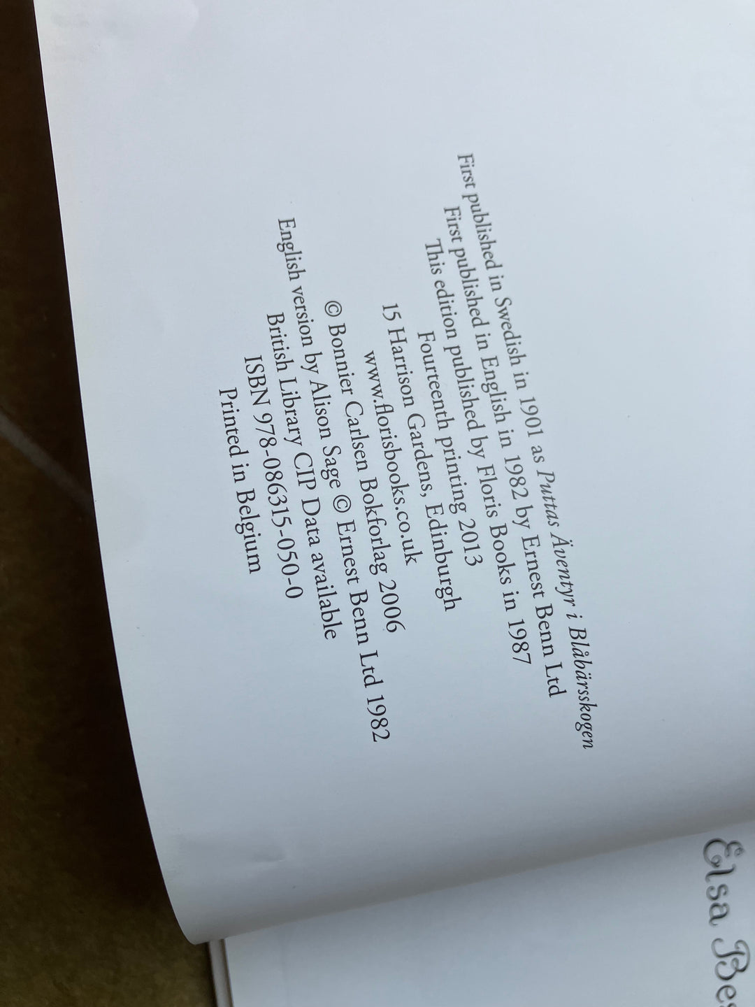 Peter in Blueberry Land (secondhand, gently read)
