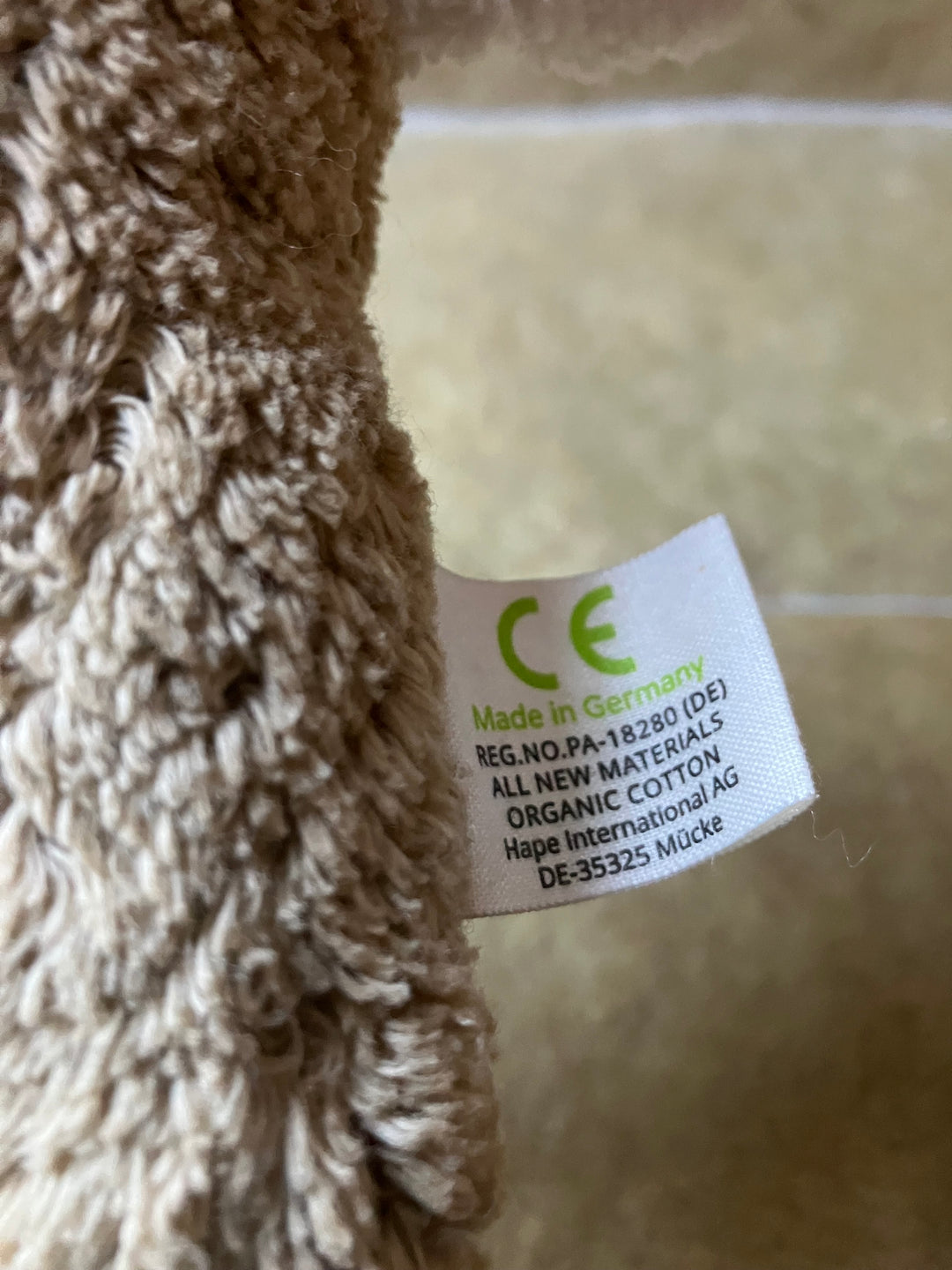 organic cotton &amp; wool horse (secondhand, gently played)