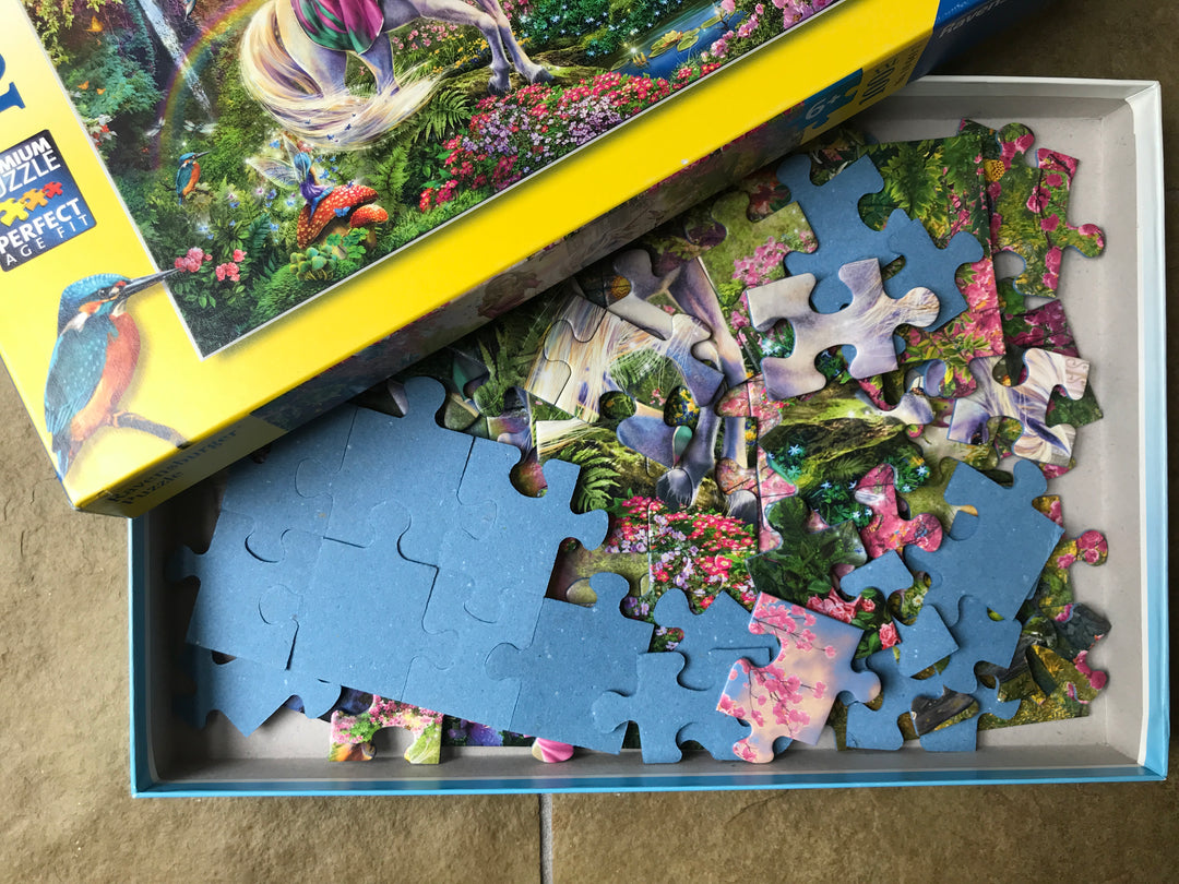Ravensburger puzzle, Magical Ride, 100 XXL pieces (gently played)