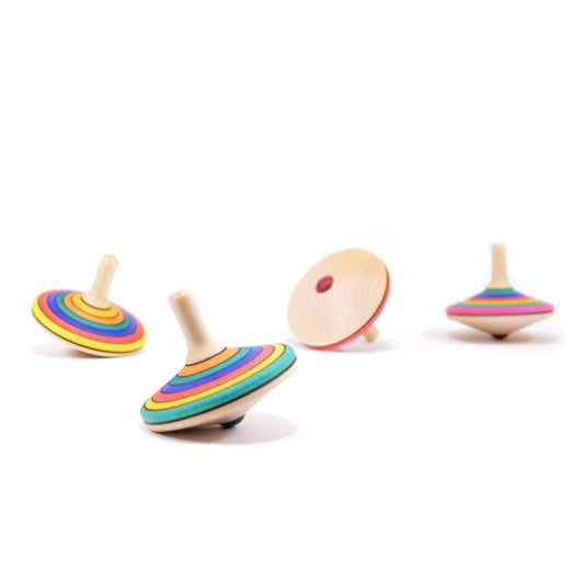 Sprint striped spinning top