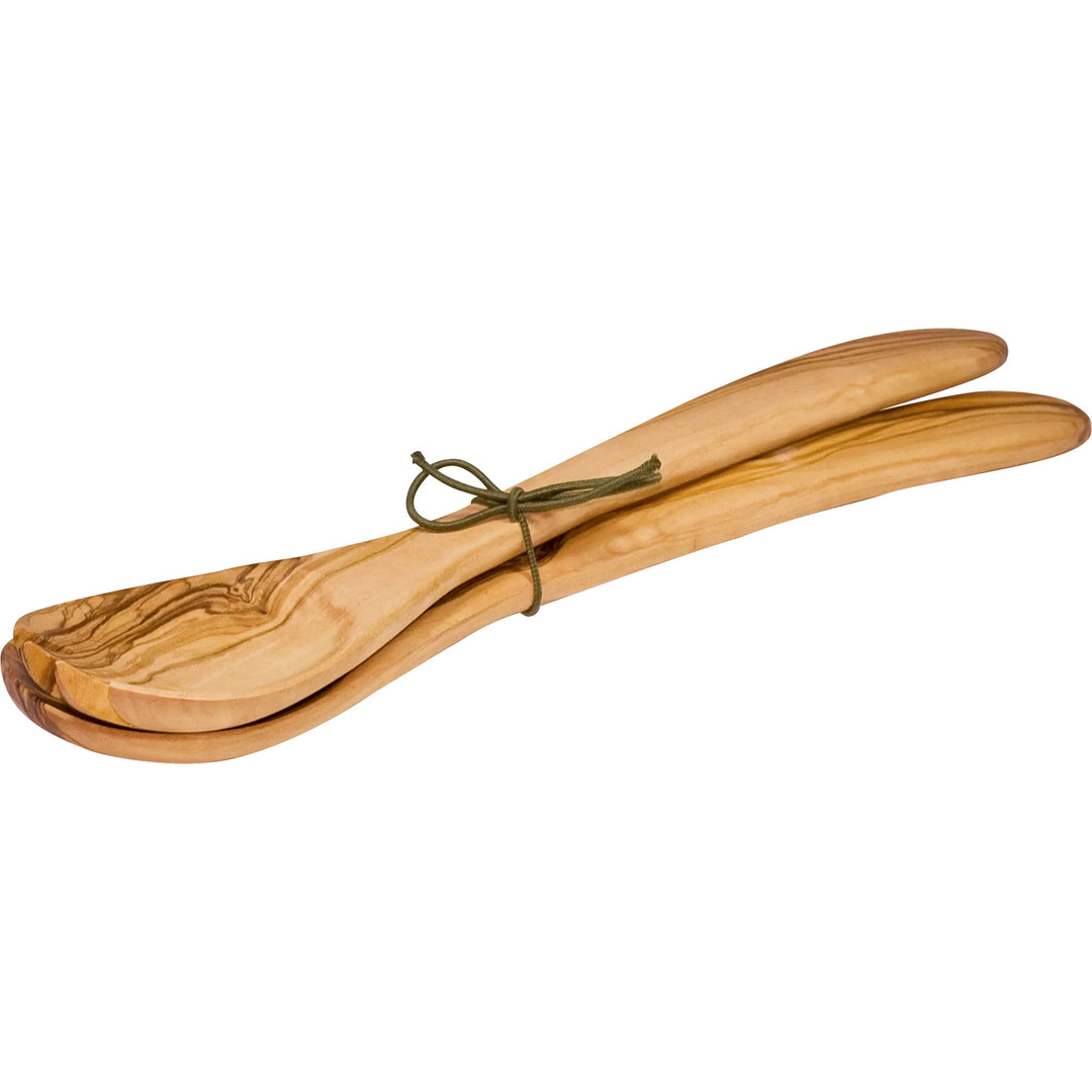 olive wood salad server