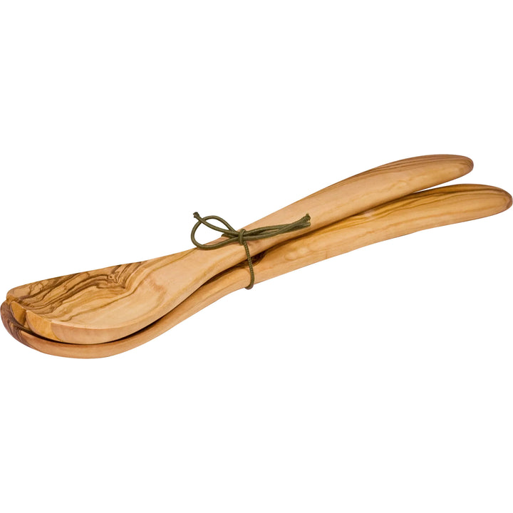 olive wood salad server