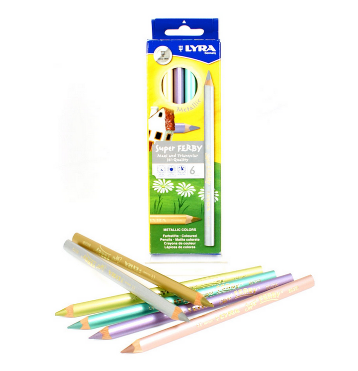 Lyra Super Ferby Metallic colouring pencils