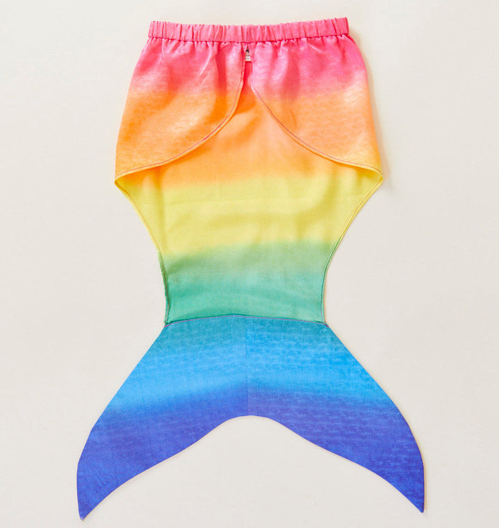 silk rainbow merfolk tail