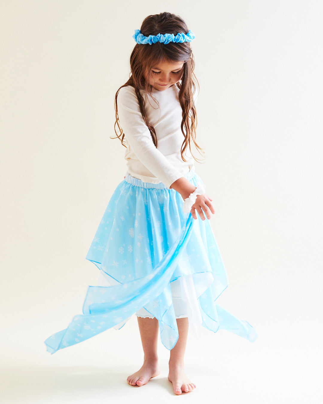 snowflake silk fairy skirt