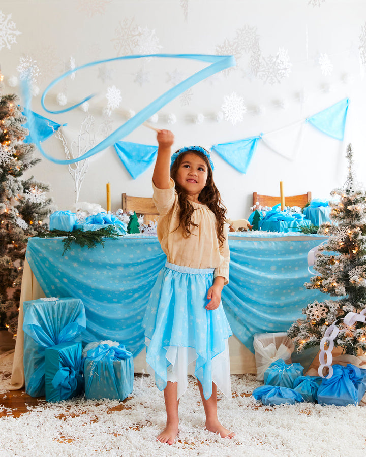 snowflake silk fairy skirt