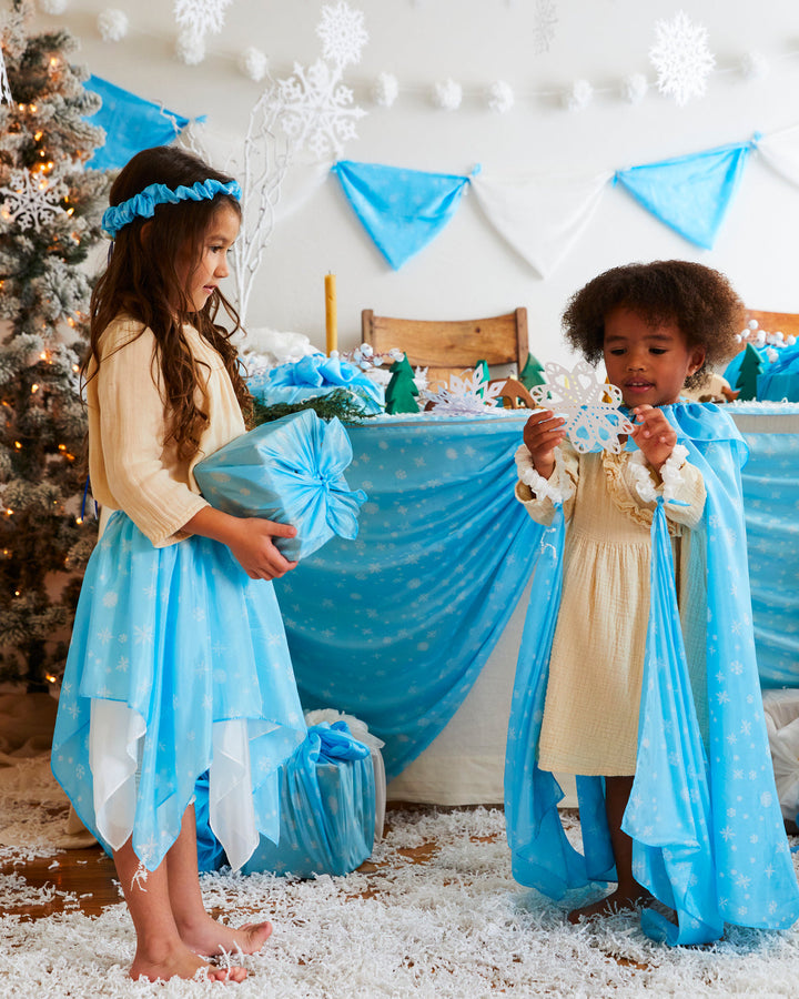 snowflake silk fairy skirt