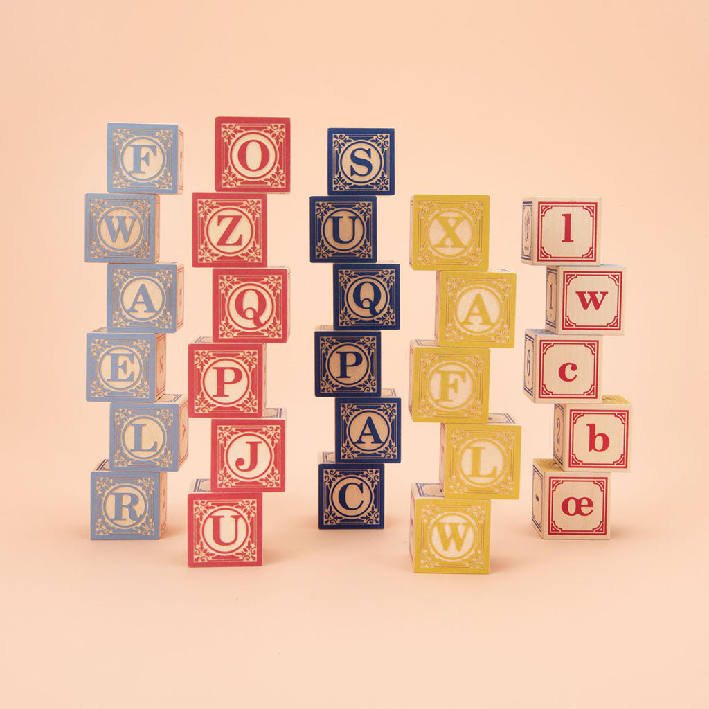 French alphabet blocks