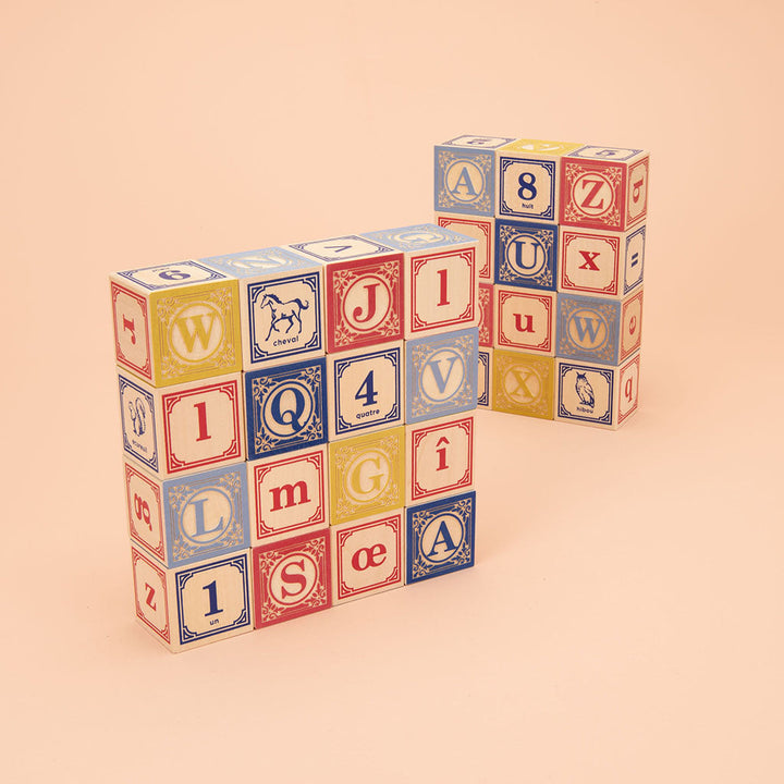 French alphabet blocks