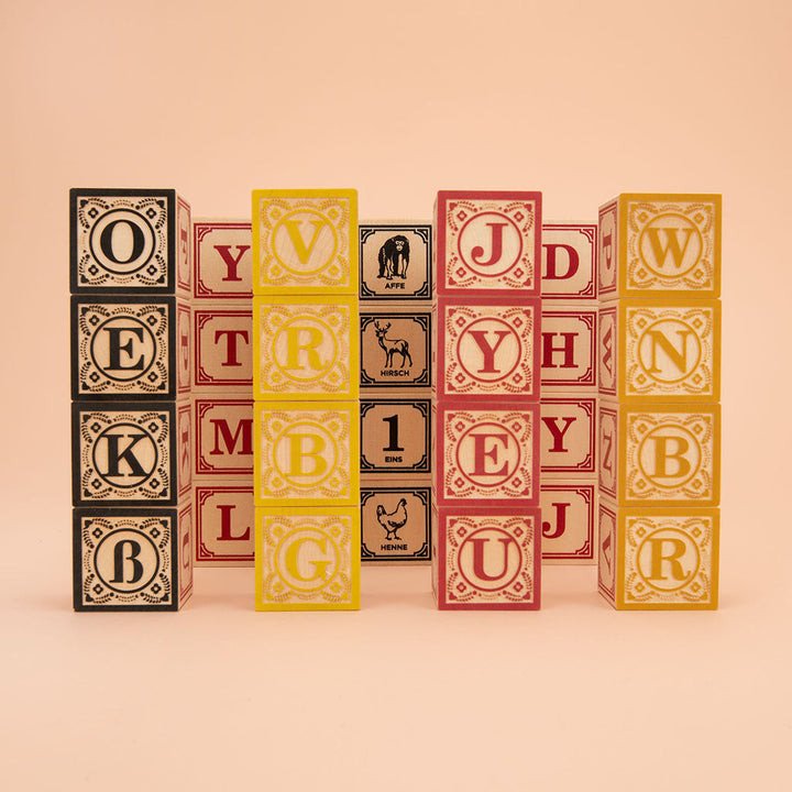 German alphabet blocks
