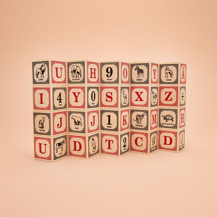 German alphabet blocks
