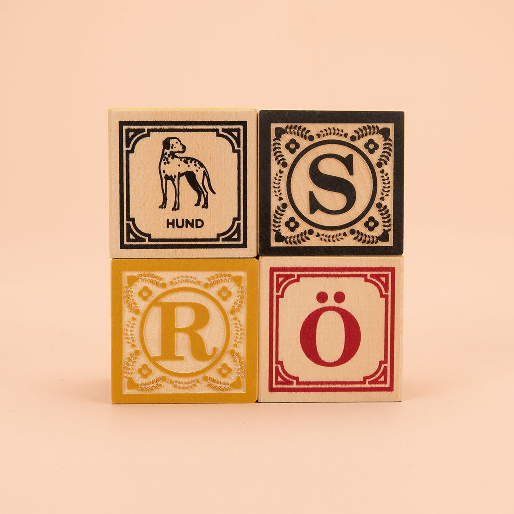 German alphabet blocks