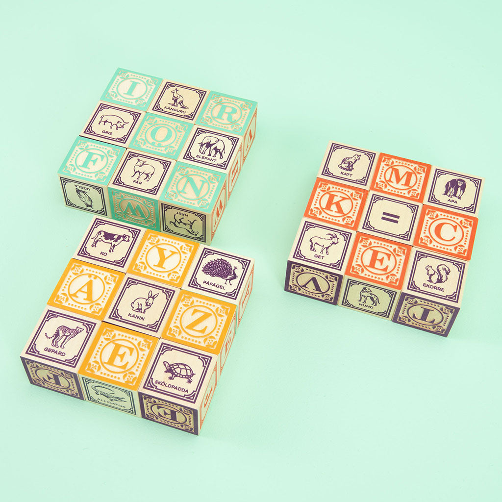 Swedish alphabet blocks (special order)