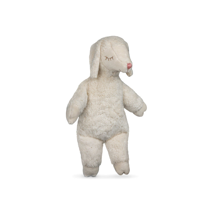 cuddly white sheep with warming inlet