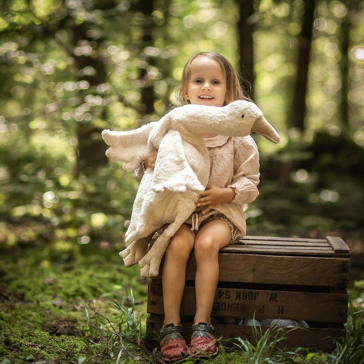 cuddly goose, white
