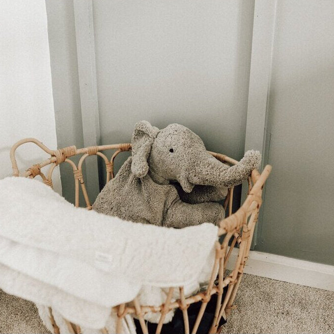 cuddly elephant with warming inlet