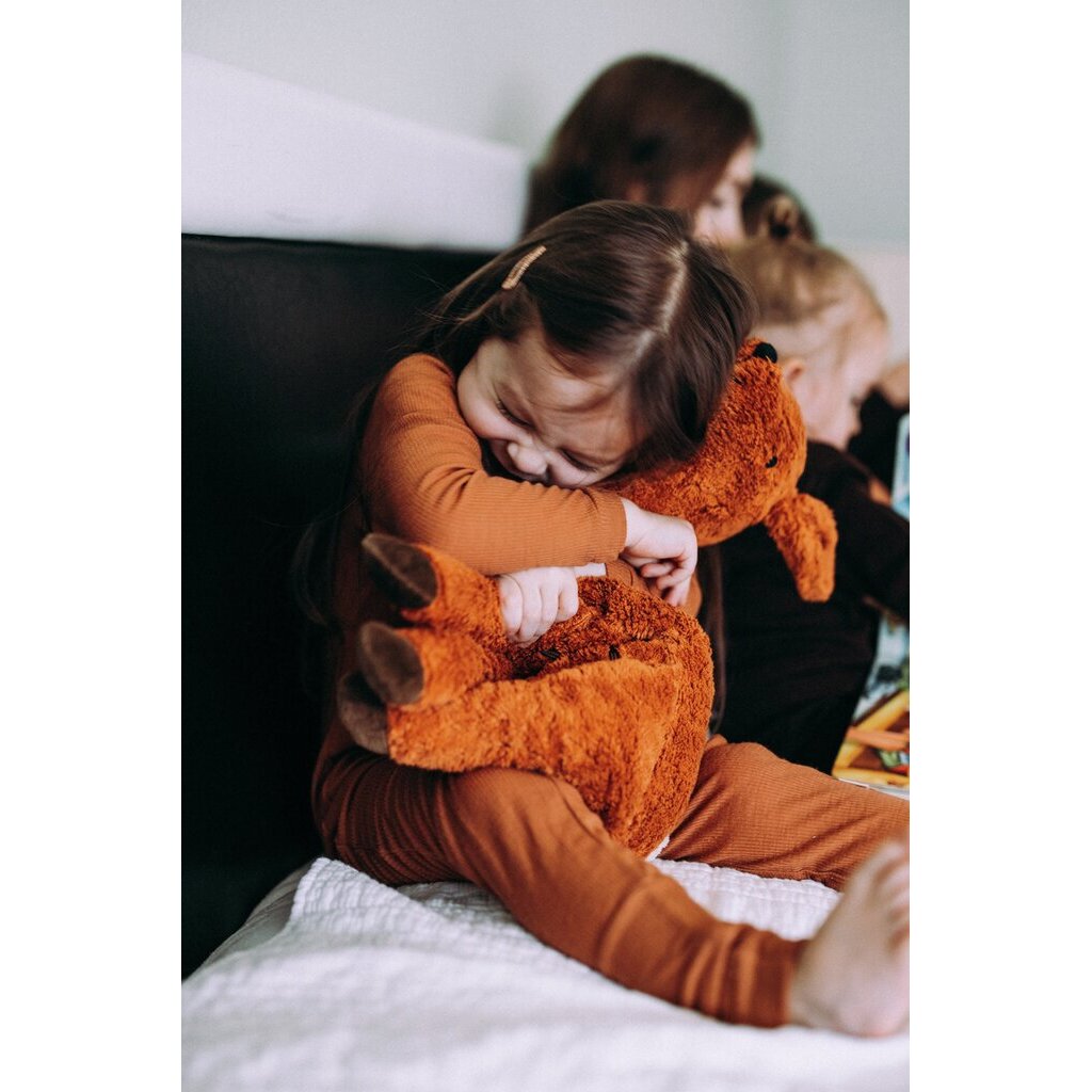 cuddly deer with warming inlet