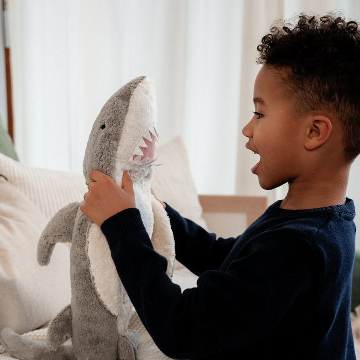 cuddly shark with warming inlet