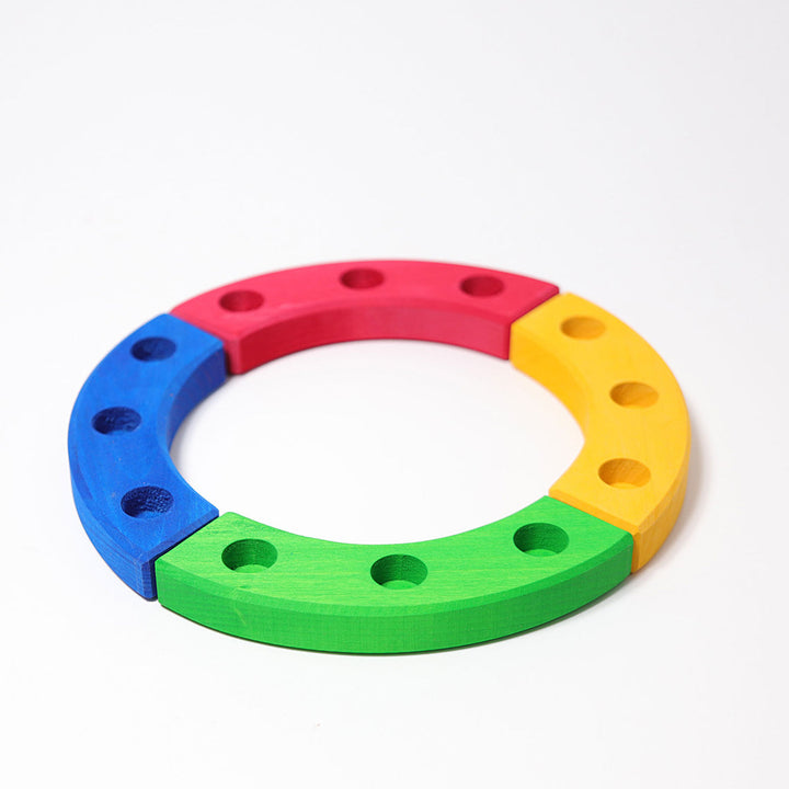 wooden birthday ring 12 years, multi-coloured (special order)