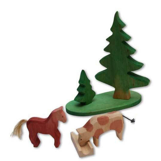 fir trees with base