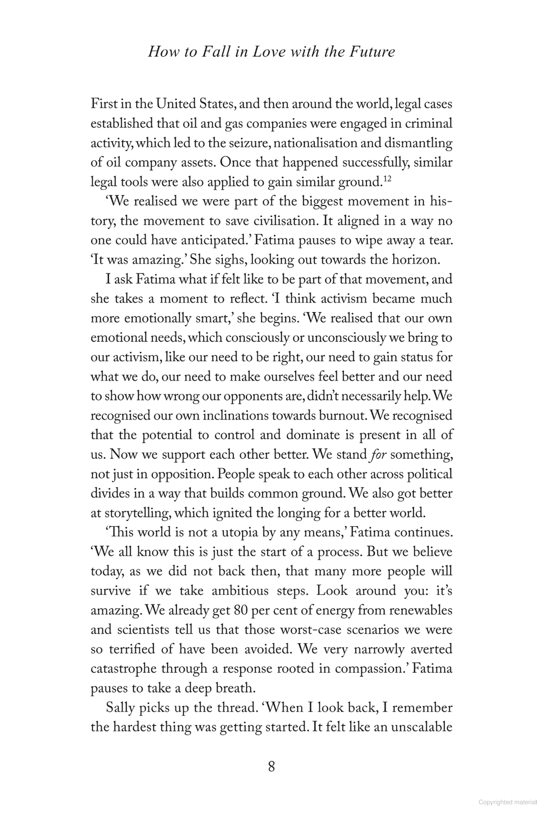 How to Fall in Love with the Future