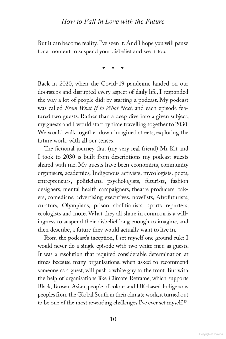 How to Fall in Love with the Future