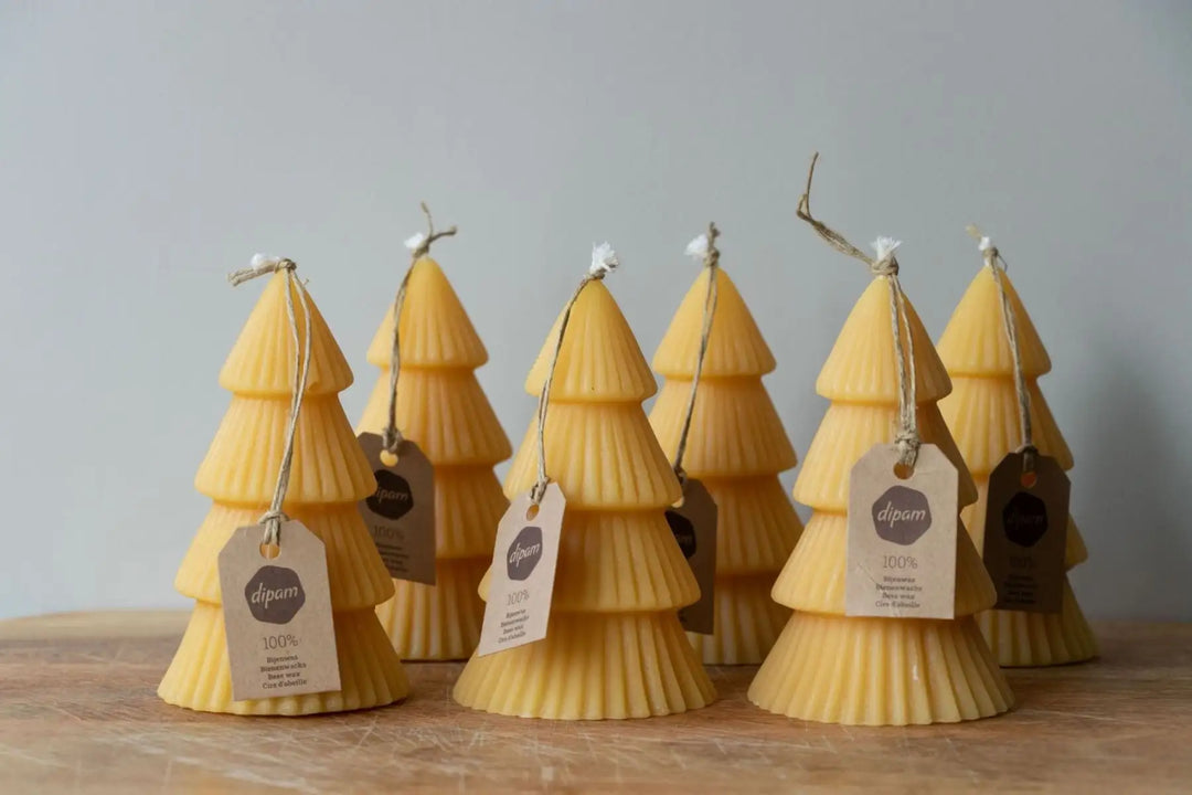 Dipam beeswax Christmas tree candle