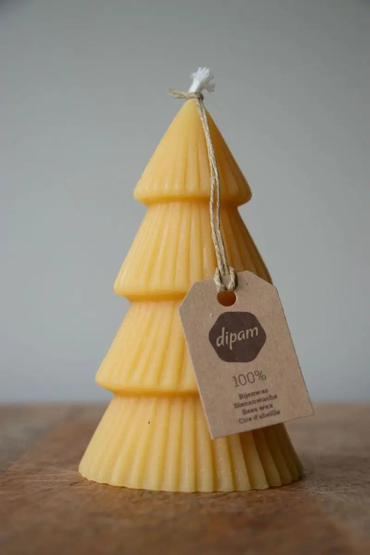 Dipam beeswax Christmas tree candle