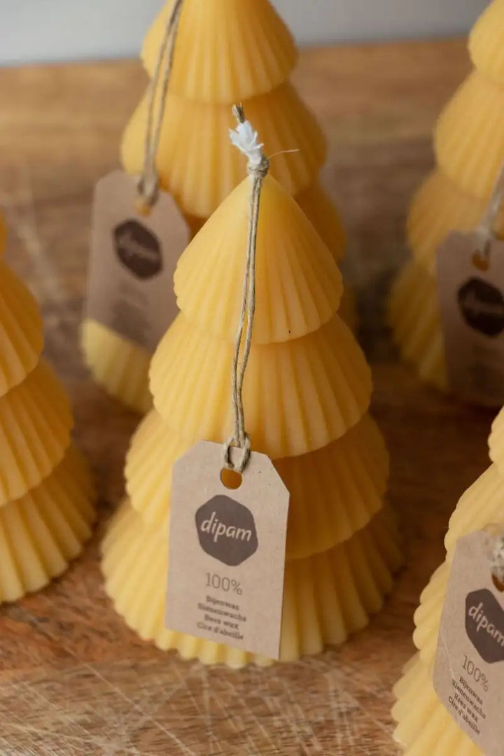 Dipam beeswax Christmas tree candle