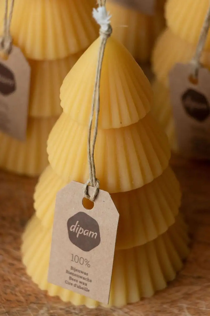 Dipam beeswax Christmas tree candle