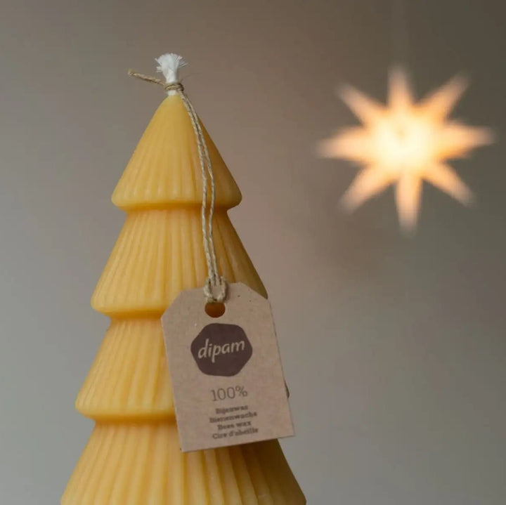 Dipam beeswax Christmas tree candle