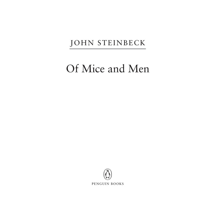 Of Mice and Men