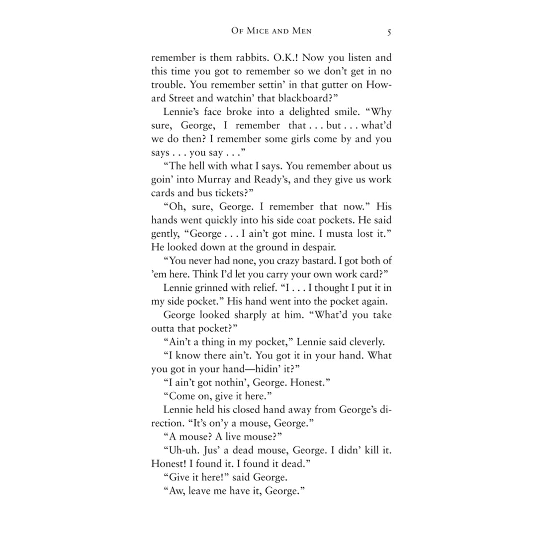 Of Mice and Men